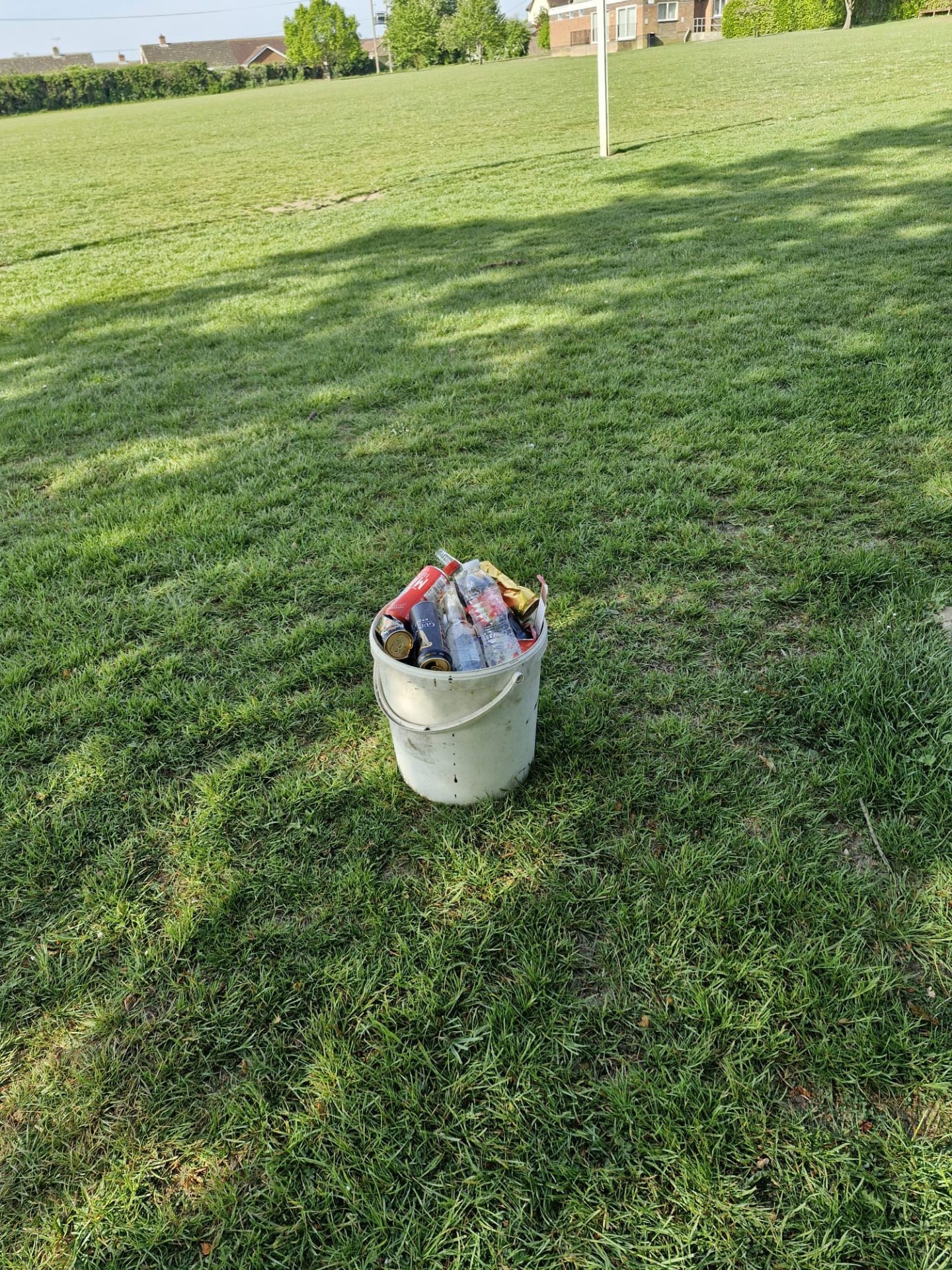 Glass collected following littering
